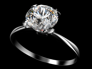 Large Solitaire Engagement Ring